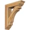 Ekena Millwork Merced Traditional Rough Sawn Bracket w/ Offset Brace, Western Red Cedar, 6"W x 22"D x 26"H BKT0604X22X26MRC01RWR - alternate 1